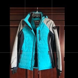 New never worn. Junior small Killtec Ski jacket w/hoodie. Lots of pockets inside